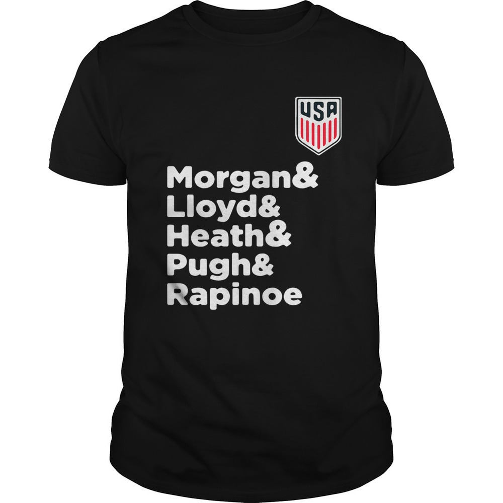 Alex Morgan Julie Ertz Tobin Heath Megan Rapinoe Mallory Pugh Shirt